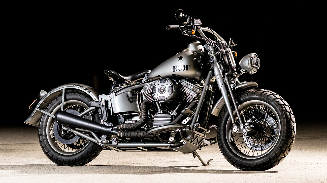 Harley WLA 1951 Panhead Repro Bravo Company Paul Buffoni profile