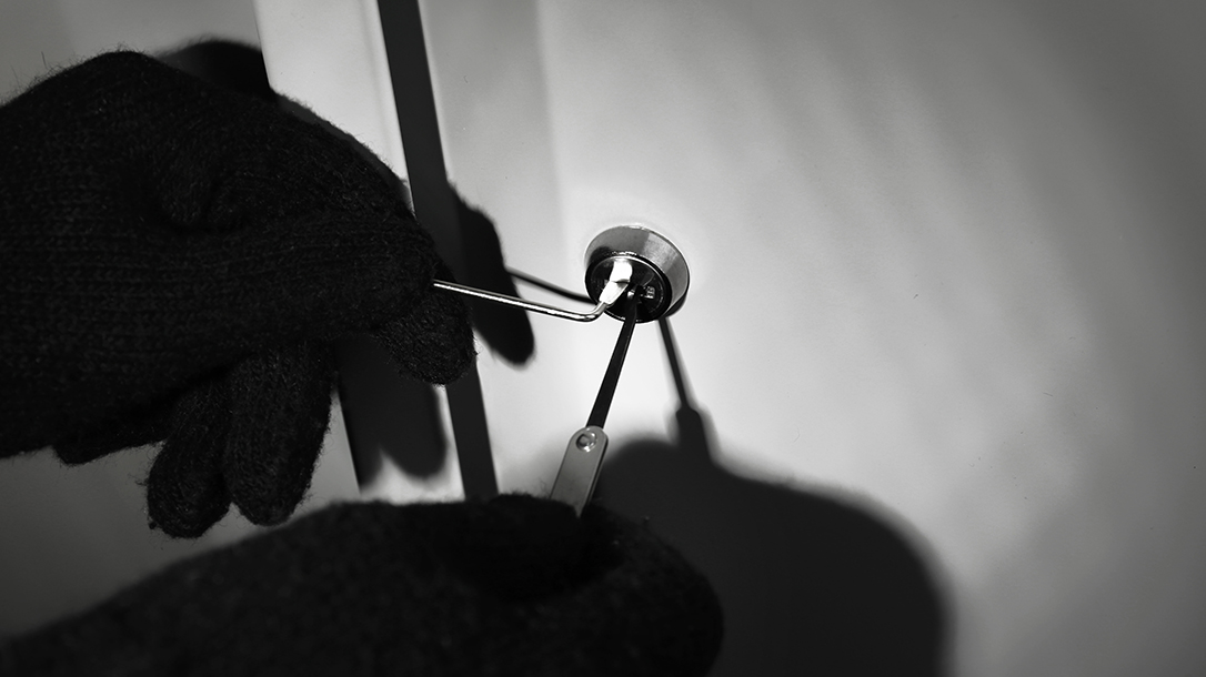 Step by step on how to pick a lock.