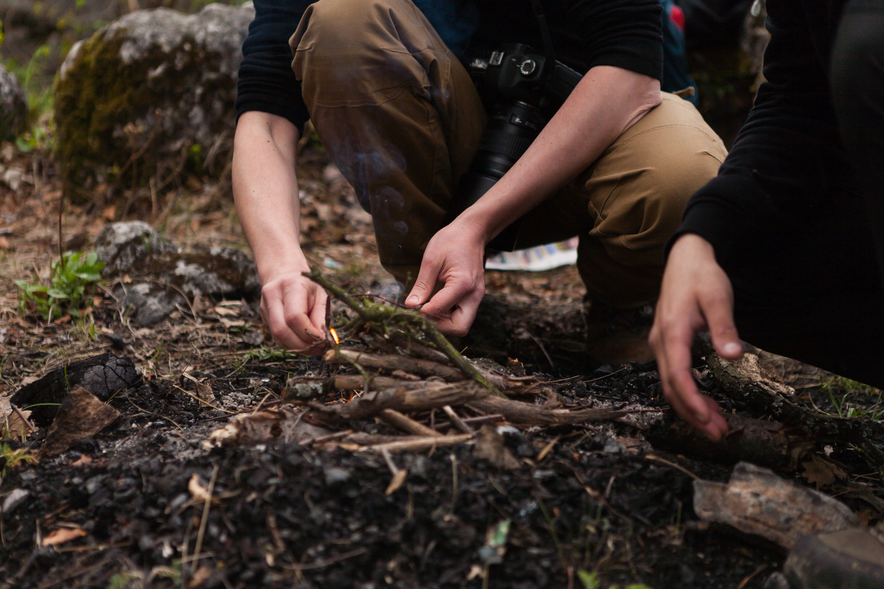 Master the essential role of tinder in fire-building.