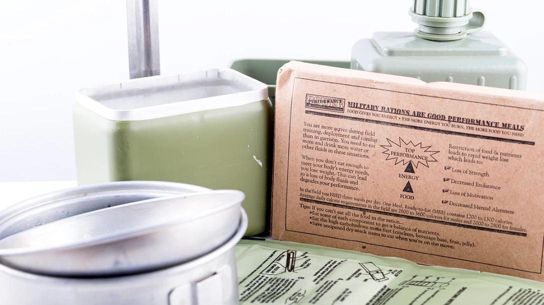 MRE's or meals ready to eat as made by our government.,