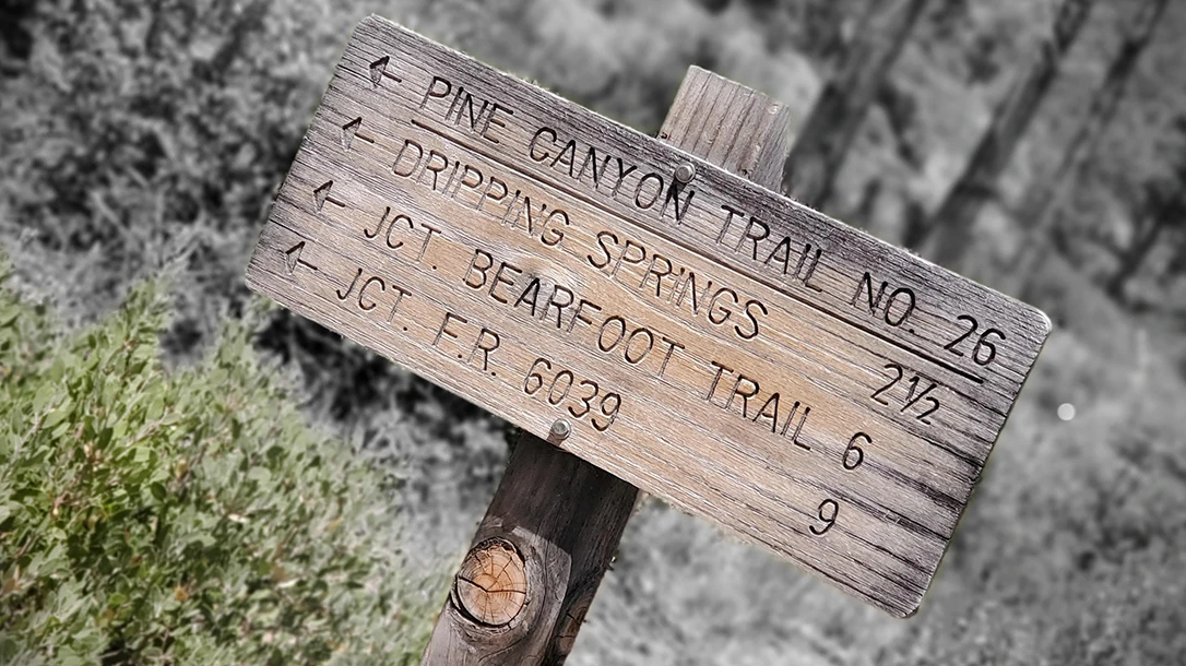 Hiking trails in northern Arizona.