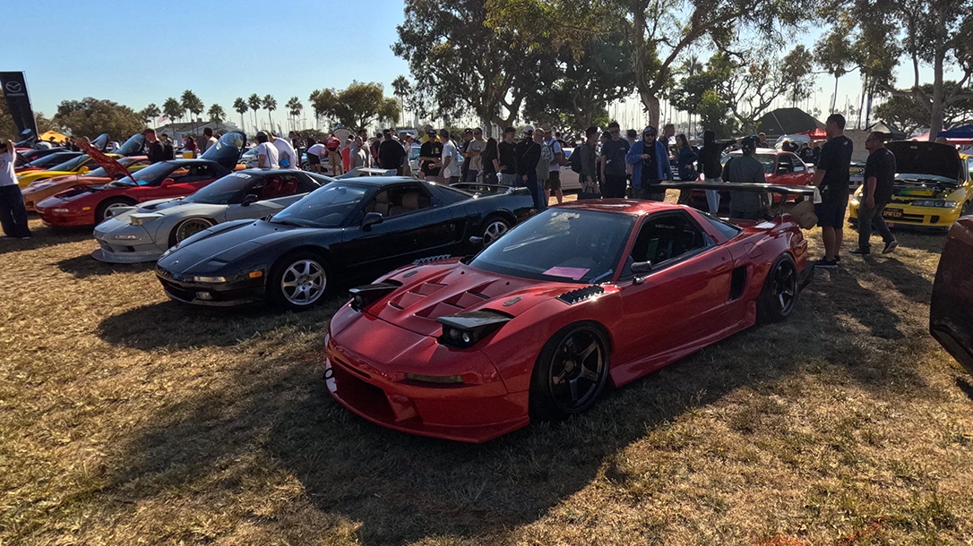 a red Acura NSX