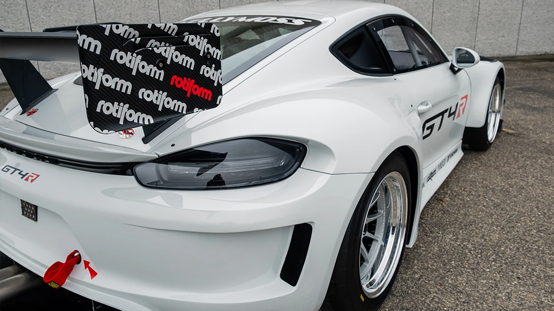 Known for its exceptional handling, the Porsche GT4 delivers a thrilling driving experience on both the track and the road.