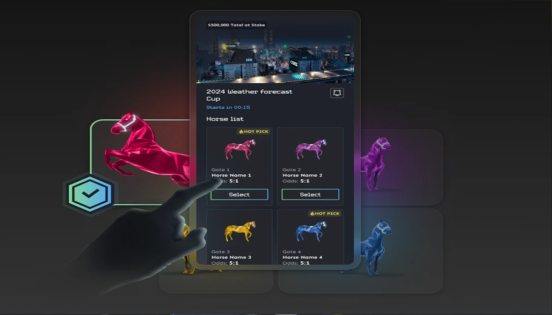 Virtual horse racing is a simulation game allowing users to bet on computer-generated races.