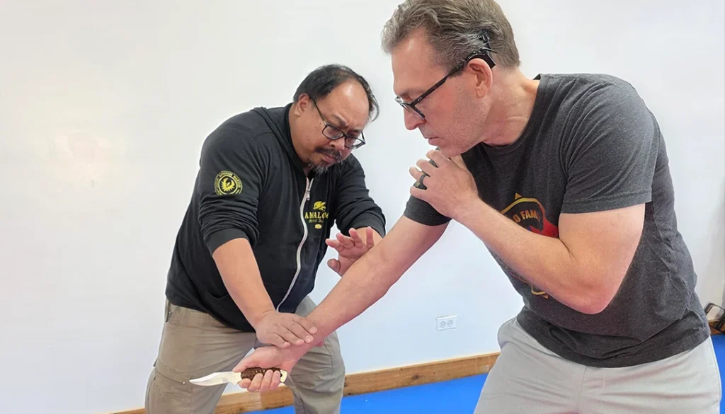 By understanding the angles of attack and the concept of controlling the weapon arm, one can gain the confidence needed to defend against a blade threat.