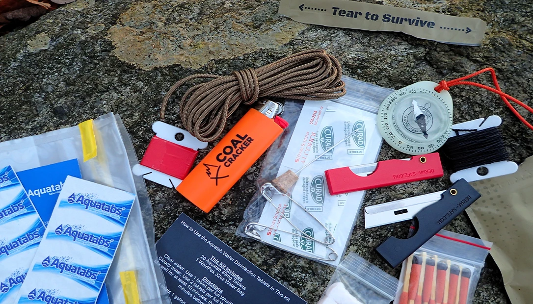 Get ready for your next adventure with the Coalcracker Bushcraft Field Fix Survival Kit.