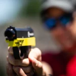 Upon impact, the TRP’s projectiles release a large red cloud, effectively incapacitating threats while minimizing risk of lasting harm.