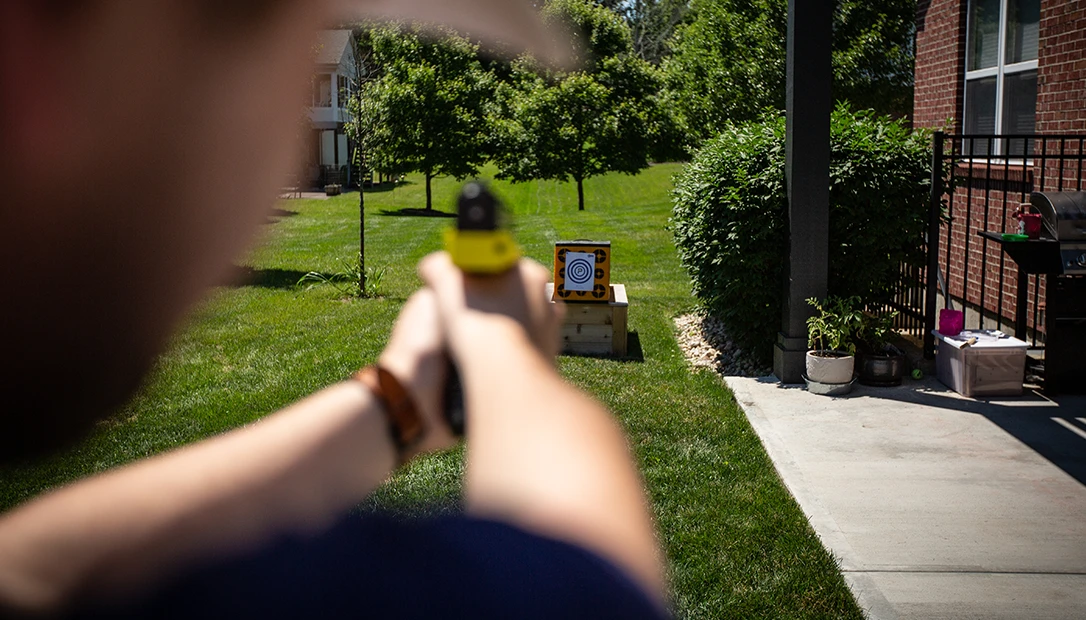 The Pepperball TRP Launcher delivers powerful, non-lethal defense from a safe distance.