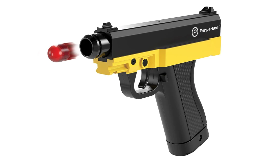 The TRP is easy to load and operate, using CO2 cartridges and marble-sized ammunition