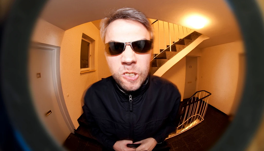 This was a pretty typical response to getting served. He’s dressed a little nicer than some of the people we served.