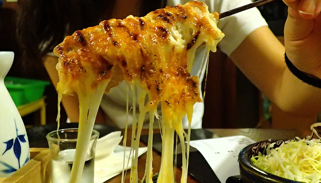 Japanese finger foods.