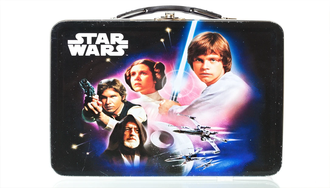 a vintage Star Wars lunchbox
